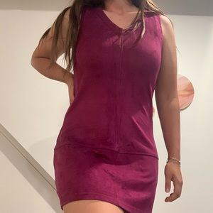 Velvet v neck mini dress